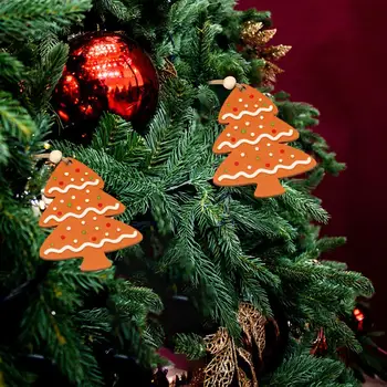 Vysoko kvalitné Vianočné Prívesok Vianočné Ozdoby Eco-friendly Drevené Vianočný Dekor Perník Muž Snehuliak Strom Ramienka Pokutu