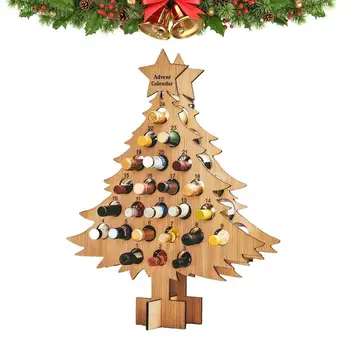 Vianočný Stromček Víno, Držiak Na Fľašu, Drevené Časovač Fľaša Vína Stojan Podržte 12 Fľaše Vína Zábavné Vianočné Dekorácie Vianoce