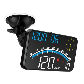 Digitálne GPS Tachometer Auto Universal HUD Head Up Display s Rýchlosť MPH Smer Kompasu Únava Jazdy Pripomienky
