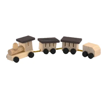 1Pcs 1/12 Doll House Miniatúrne Drevený Vlak Simulácia Modelu Vozidla Hračky pre Mini Dekorácie domček pre bábiky Príslušenstvo
