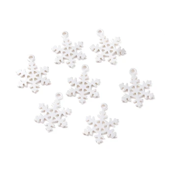10Pcs Snowflake Kovové Prívesky Štýle Vianoc Chrams Pre KUTILOV, Vianočné Tému Náušnice Šperky Čo Supplires 11.5x8x0.5 mm