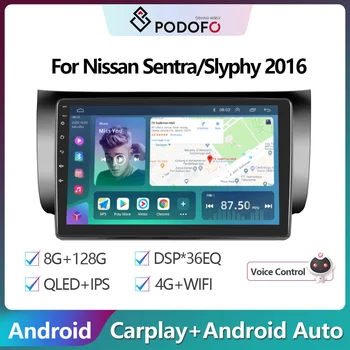 Podofo 2Din Android autorádia Multimidia Video Prehrávač Pre Nissan Sentra/Slyphy 2016 GPS Navigácie 2din Carplay Auto Stereo