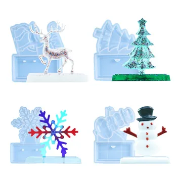 Vianočné Série Dekor Silikónové Formy DIY Vianočný Stromček Elk Snowflake Snehuliak Handmade Darčeky Živice Formy Domácej Strany Ornament