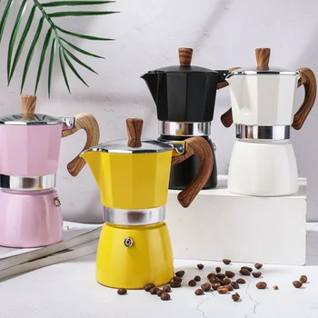 Kávy Moka Hrnce,Klasické Hliníkové kávovar, Hrnce,Espresso Americký Štýl Kávu Varí,50~300 ML Objemom (1~6 Šálok)