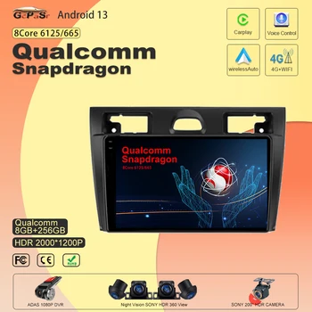 Android 13 Qualcomm Snapdragon Pre Ford Fiesta Mk VI 5 Mk5 2002-2008 Multimediálnu GPS Navigáciu Hráč Stereo Carplay 2 Din DVD