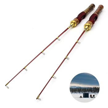 58 cm ľadu rybársky prút zimné drevenou rukoväťou, rybárske prúty dĺžka tyče nastaviť spinning pól krátke rybárske náčinie Outdoorové športy