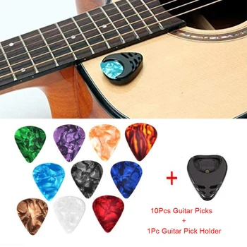 10pcs gitara palcom a ukazovákom vybrať sprostredkovateľa cellul ul palec, prst vybrať náhodné farby gitarové príslušenstvo