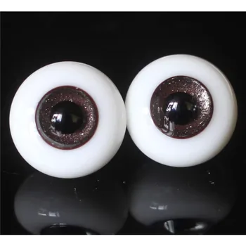 BJD Doll Eyes 1/3 Buľvy Hnedá, Strieborná Fólia Crack 16 mm Sklenené Oko Simulácia Oko