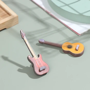 Mini Nábytok Model Klasickú Gitaru Populárne Elektrická Gitara Streľba Instrumen