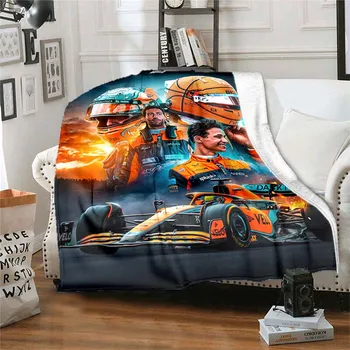 Formula Racing Star deka na postele,Anti-Obaľovanie tenkú deku,chladenie deku, Prenosné Mäkké Flanelové prispôsobené deka