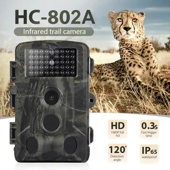 HC-802A Poľovnícky Chodník Kamery Voľne žijúcich živočíchov Fotoaparát S Nočné Videnie Pohybu Aktivuje Vonkajší Chodník Kamera 0.3 s Spúšť Voľne žijúcich živočíchov Scout