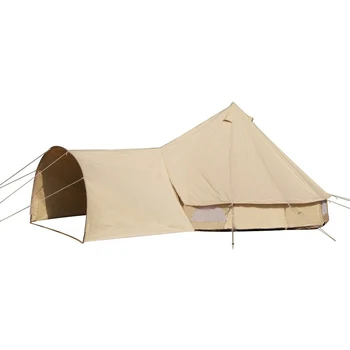 300D Oxford Arc - Tvarované Camping Outdoor Tarp Dážď Lietať Slnečník Markíza na 5M,4M Bell Stan