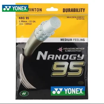 YONEX Badminton String Yonex BG95（0.69 mm）NBG95 Raketa badminton String BG95 Nanogy pre Stredné Pocit