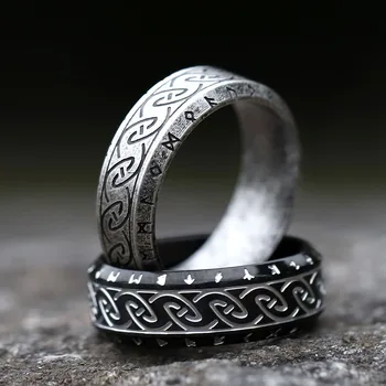 2023 Mužov 316L nerezovej ocele krúžky retro Viking Odin rune pre teen KRÚŽOK Amulet módne Šperky, Darček, doprava zdarma