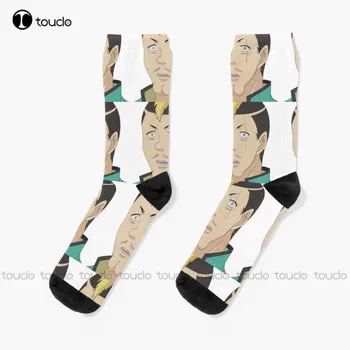 Nendou Hlúpe Ponožky Ponožky, Topánky Prispôsobené Vlastné Unisex Dospelých Dospievajúcu Mládež Ponožky 360° Digitálna Tlač Vianočný Darček Zábavné Ponožka