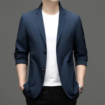 5927 -2023 pánskej módy bežné malé vyhovovali muž kórejský 66 verziu slim sako jednofarebné sako