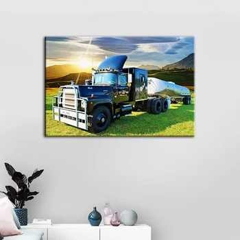 Mack Truck Abstraktné Krajiny 5D Diy Diamond Maľby Plné Námestie Kolo Diamond Výšivky Kamienkami Obrázky MosaicZP-4560