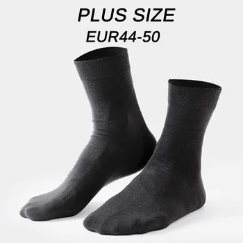 5 Párov/Veľa pánske Bavlnené Ponožky Nové Štýly Black Business Mužov Ponožky Mäkké Priedušné Jeseň Jar pre Mužov Biela Veľká Veľkosť EU44-50