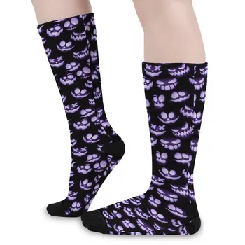 Tekvica Tváre Pančuchy Halloween Tlačiť Vlastné Zábavné Ponožky Zimné Non Slip Dievčatá Ponožky Outdoor Medium, Soft Ponožky