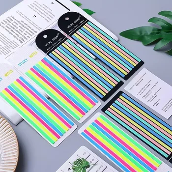 Roztomilý Rainbow Index Farby Memo Podložky Kawaii Poznámok Poznámkový Blok, Papier, Nálepky, Záložky, Školské Potreby Kawaii Papiernictvo Dary