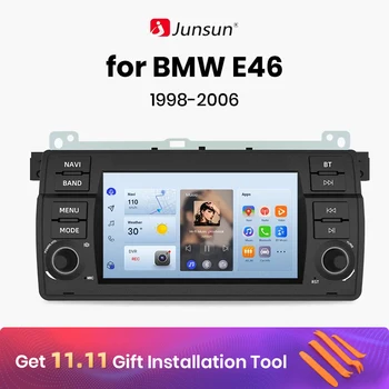 Junsun Bezdrôtový Carplay Android Auto, Auto Radio na BMW E46 M3 318/320/325/330/335 Multimédiá GPS autoradio 4G