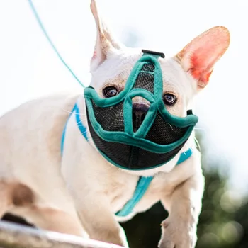 Krátky Ňufák Psa Papuľa Nastaviteľný francúzsky Buldog Ústie Psa Úst Priedušná Ústie Maska pre Anti Prestať Štekať Psa Dodávky