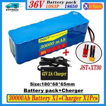 10S3P 36V Nabíjateľné Lítiové Batérie 30000mAh 18650Large Kapacita Vhodné pre Elektrické Požičovňa Skútrov s vstavaným-in BMS