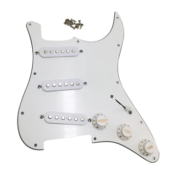 Anti-scratch Móde Single-Coil, Príslušenstvo 11 Otvor Ochranu Časti 3-Vrstvové Nástroja Gitara Pickguard Naložené Prewired Panel