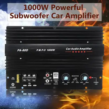 12V 600/1000W Zosilňovač Výkonný Bass Mono Car Audio Power Subwoofery Amp Vozidla Hráč Úpravy Na Intrior Modi